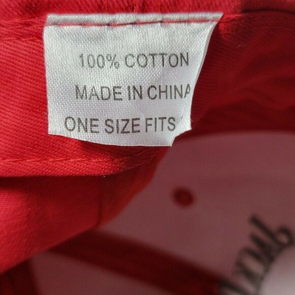 Jack Daniels Baseball Hat Tennessee Fire Stitched Red Adjustable Strap Unisex - Picture 12 of 12